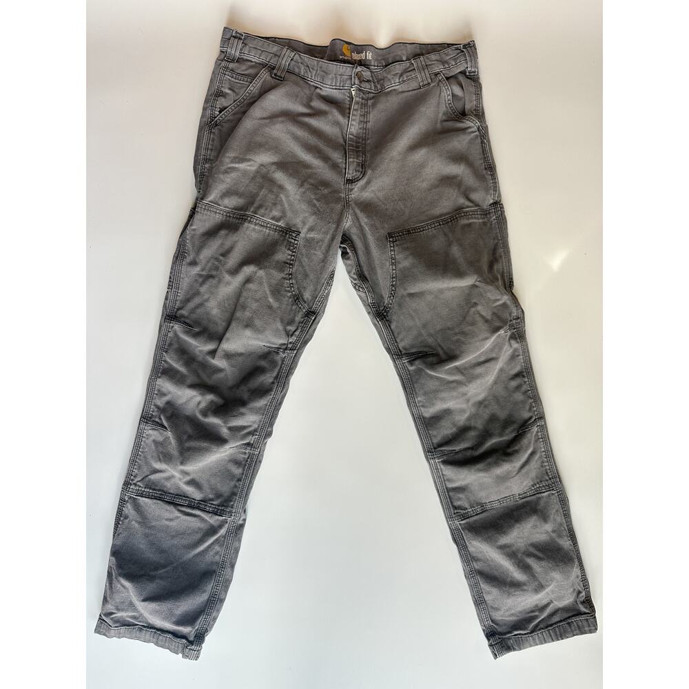 Carhartt Relaxed Fit Double Knee Carpenter Pants Gray 40x34 Workwear